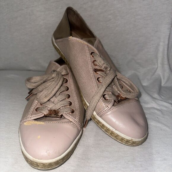 Michael Kors Woman's Kristy Slide Heel Cap Espadrille Sneakers Pink, Size 9.5 - Picture 1 of 8